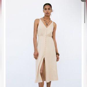 Zara Linen Blend Dress